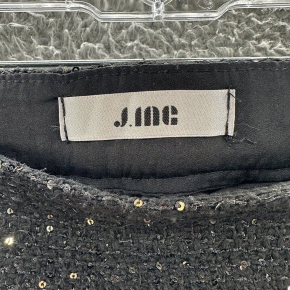 J. Inc Tube Skirt Women's Large Black Tweed Sequenced Tube Skirt Ladies L - Picture 6 of 15